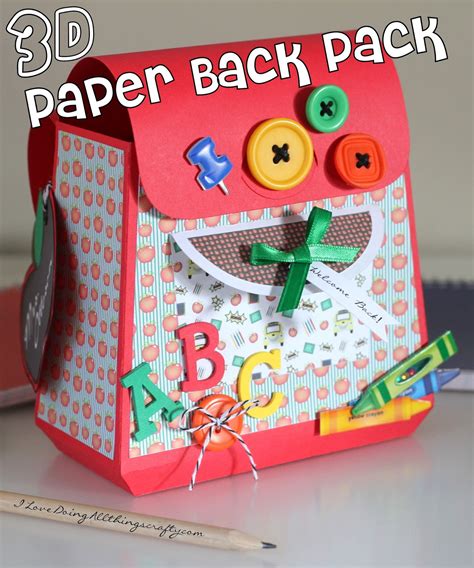 I Love Doing All Things Crafty Back To School Project Ideas Teacher