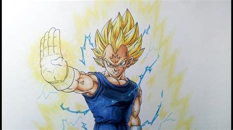 It's been a while since i drew any dragon ball characters, let alone any anime character. Drawing Majin Vegeta Super Saiyan 2 - YouTube