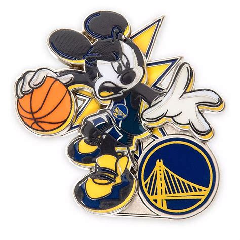 Disney Pin Mickey Mouse Nba Experience Pin Golden State Warriors