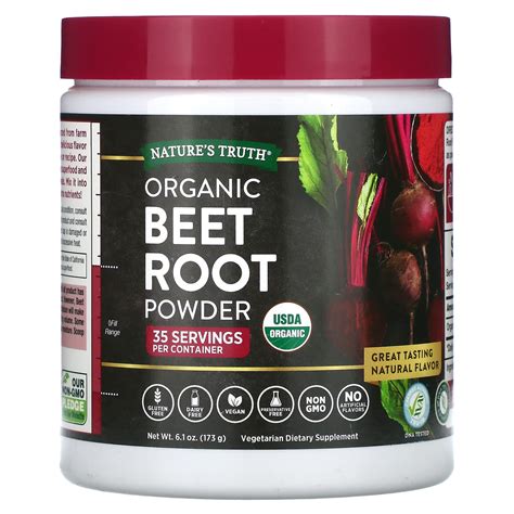 Natures Truth Organic Beet Root Powder 61 Oz 173 G