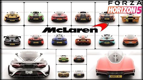 Series 6 New Top Speed Battle All McLaren Cars Forza Horizon 5 Top