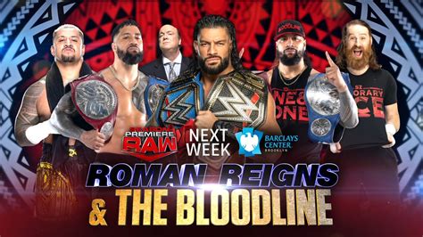 Wwe Raw 2022 Season Premiere The Bloodline To Appear Title Match