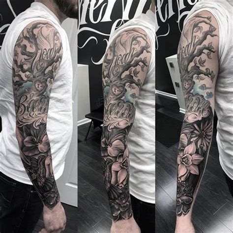 Discover masculine designs and ideas for your tattoo. 60 Family Tree Tattoo Designs For Men - Kinship Ink Ideas