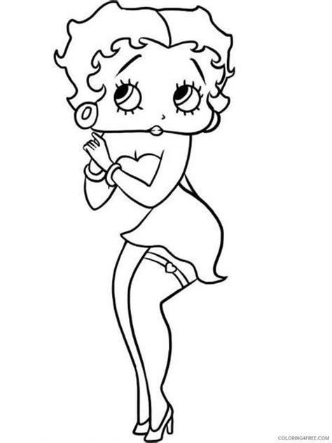 Betty Boop Coloring Pages Cartoons Betty Boop 11 Printable 2020 1336