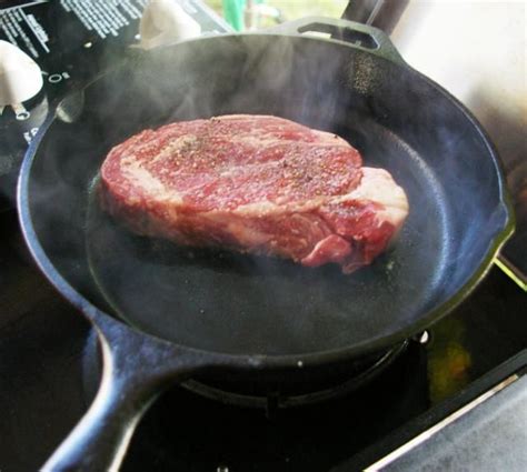 Steaks are ideal for cooking in an iron skillet because the pan browns the exterior without overcooking the. Learn How to Cook the Perfect Steak in a Cast Iron Pan ...