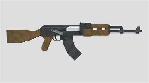 Minecraft Ak 47 3d Model By Bartekbw Rojdanbw D3f3c81 Sketchfab