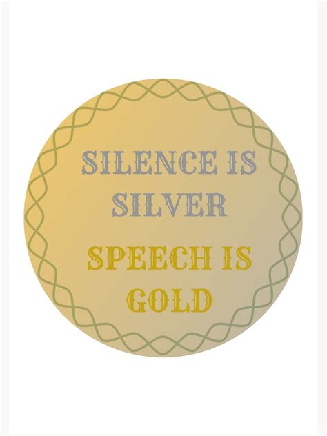 Silence Is Silver Speech Is Golden Spiral Notebook For Sale By