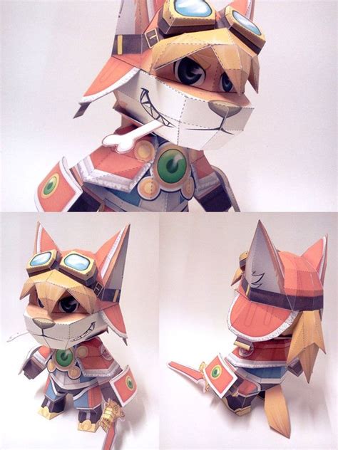 Paper Red Savarin By Katzenfaust On Deviantart Paper Crafts Furry