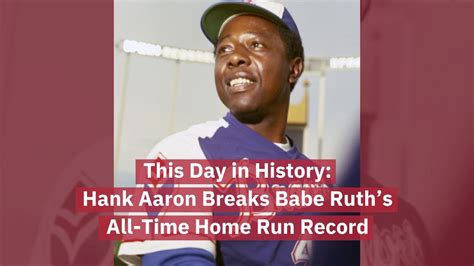 when hank aaron beat babe ruth video dailymotion