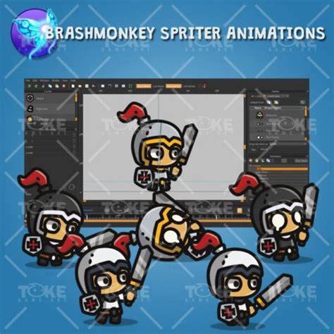 Tiny Style Character Knight 2d Character Sprite