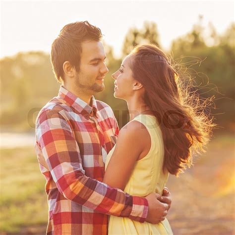 Young Couple In Love Outdoor Stock Image Colourbox