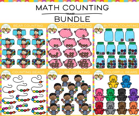 Collection Of Math Counting Clip Art Bundle Images And Illustrations