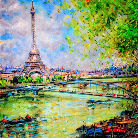 Images Colorful Paris Colorful Painting Of Eiffel Tower In Paris