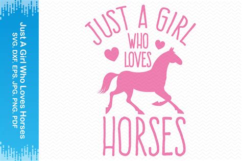 Just A Girl Who Loves Horses Clipart Graphic By Blueflex · Creative Fabrica
