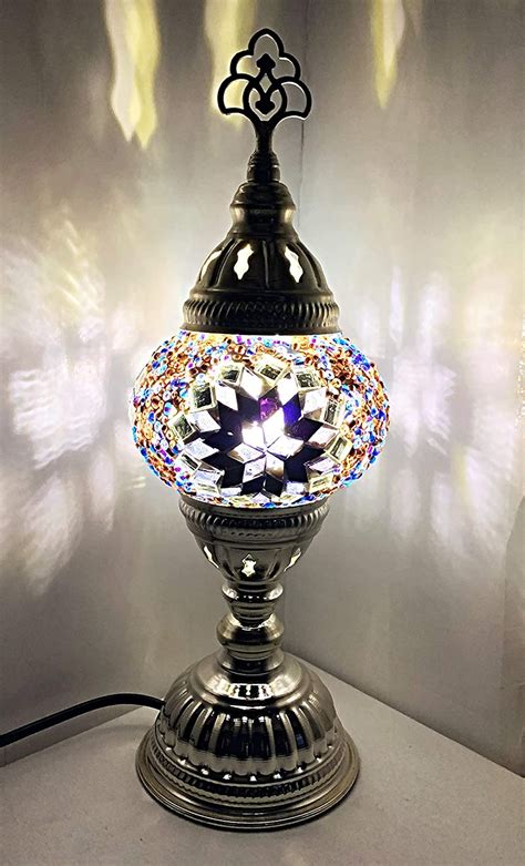 Handcrafted Turkish Moroccan Tiffany Style Mosaic Desk Lamps Uk