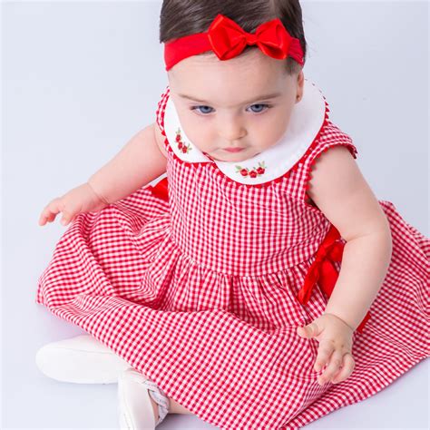 Vestido De Bebê Com Tiara 100 Algodão Giulia Mundo Nina Kids A
