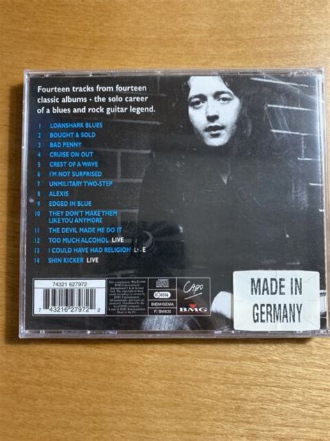 Rory Gallagher Etched In Blue Japan Cd Bvcm 37044 1998 For Sale Online