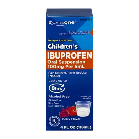 Save On Careone Childrens Ibuprofen Berry Dye Free Oral Suspension