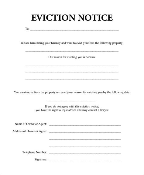 Printable Eviction Form All Eviction Forms Are Fillable And Printable As Either A Pdf Or Word Doc