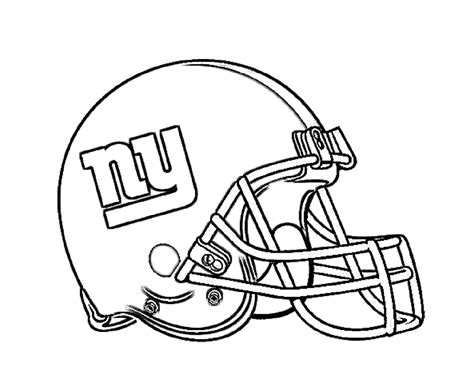 New york bgiants coloring pages. Football Helmet Drawing - Cliparts.co