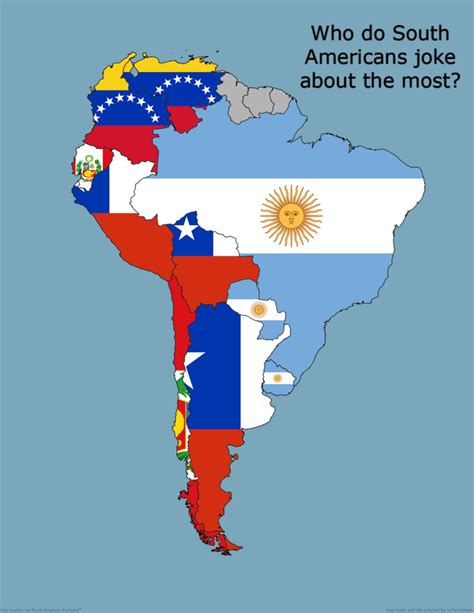 South America Map Funny