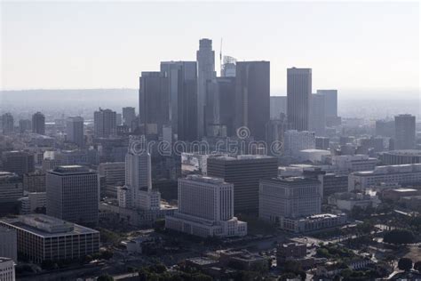 Los Angeles And Smog At Sunrise Stock Photo Image Of Environment