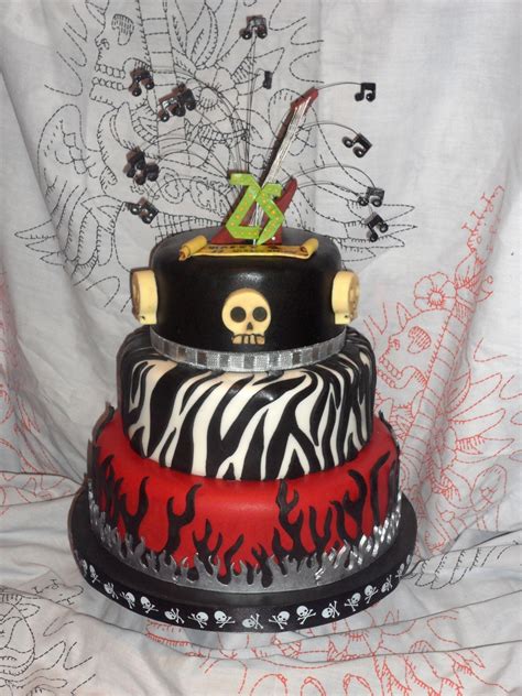 You can opt for these cakes for big occasions or events like birthday parties, anniversaries, new year parties, farewell parties or any other big gathering. Rockin' 25Th Birthday Cake - CakeCentral.com