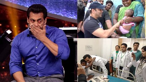 Emotional Salman Khan Breaks Down Revealing Why He Helps And Donates
