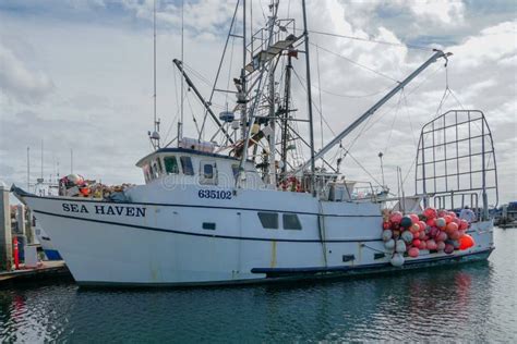 Barcos De La Pesca Profesional Atracados En San Diego Harbor Imagen