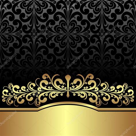 Luxury Ornamental Background Decorated The Vintage Ornament Gold And