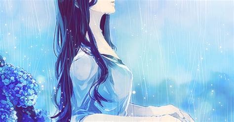 I Only Cry In The Rain So No One Can See My Tears Anime Art Girls Pinterest Rain Anime