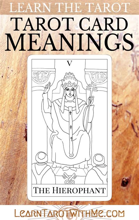 He is also known as the pope or the teacher in other tarot decks and is ruled by taurus. The Simple Tarot - a simple tarot deck for beginners | Tarot card meanings, Tarot, The hierophant