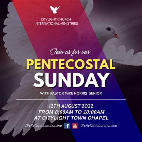 Copy Of Pentecostal Sunday Service Flyer Postermywall
