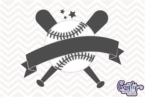Baseball Svg, Baseball Banner, Monogram Softball Svg (602360) | Cut