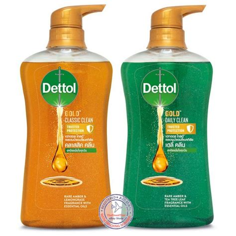 Pack 2 Dettol Gold Classic Clean Gold Daily Clean Body Wash Shower
