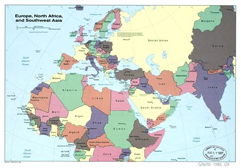 Map Of Europe And Asia Countries Map Vector
