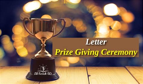 Write A Prize Giving Ceremony Letter To Your Friend All Result Bd