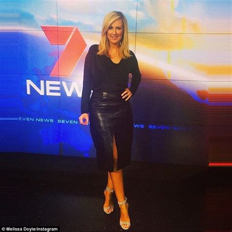 Melissa Doyle Flaunts Slim Legs In Sleek Black Leather Skirt On Tv