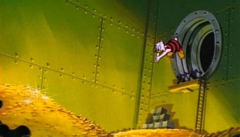 Scrooge Mcduck Dives Into Gold Coins Blank Template Imgflip
