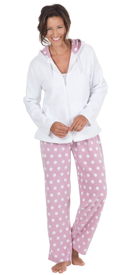 Snuggle Fleece Hoodie Pajamas Pajamas Women Sleepwear Women Cotton