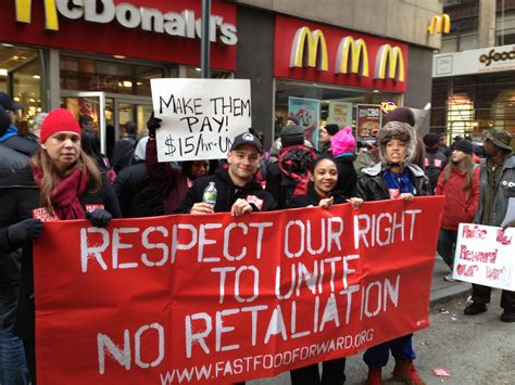 100,000 food service members—and growing! New York Fast Food Workers Walk Off the Job | Labor Notes
