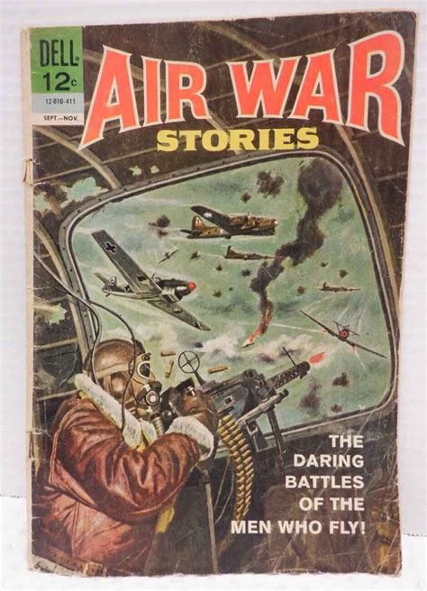 Dell Pub Comic Book Air War Stories 1 1964 12 010 411 Men Who Fly G