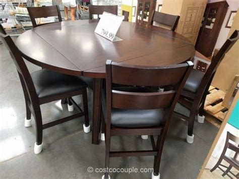 Transform your dining room with a collection to suit the contemporary or classic taste of décor. Bayside Furnishings 7-Piece Counter Height Round Dining ...