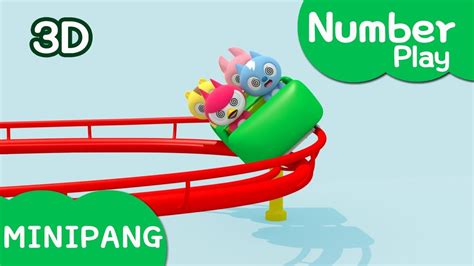 Learn Number With Miniforce｜roller Coaster Boarding｜mini Pang Tv 3d