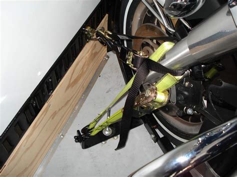 A comprehensive guide on how to tie down a motorcycle when moving from place to place! TIE DOWN SETUP IN TRAILER - Harley Davidson Forums