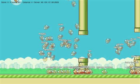 At Last Play Flappy Bird Online Simultaneously With 1000 People