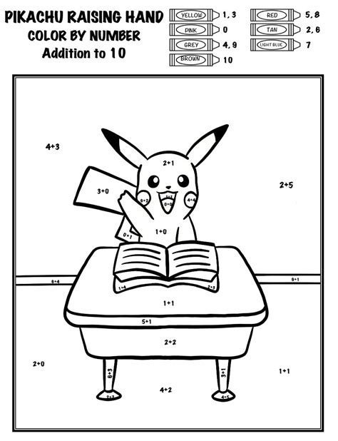 Coloring Pages Of Pokemon Color By Number Pokemon Drawing Easy