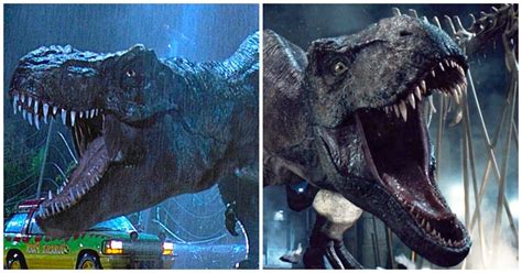 Why The T Rex Looked Different In Jurassic World Compared To Jurassic Park