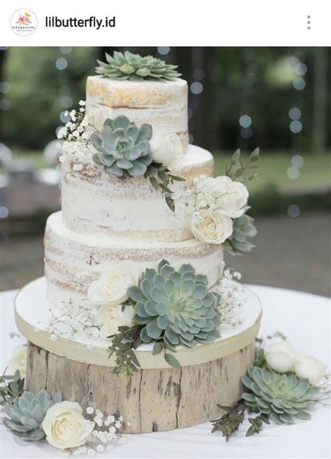 Stunning Succulents Wedding Cake🌿 Succulent Wedding Cakes Country
