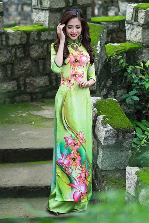 Ao Dai Thai Tuan Fabric Vt Ao Dai Vinh Asian Fashion Women